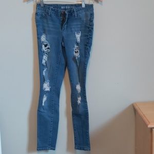 Frayed jeans